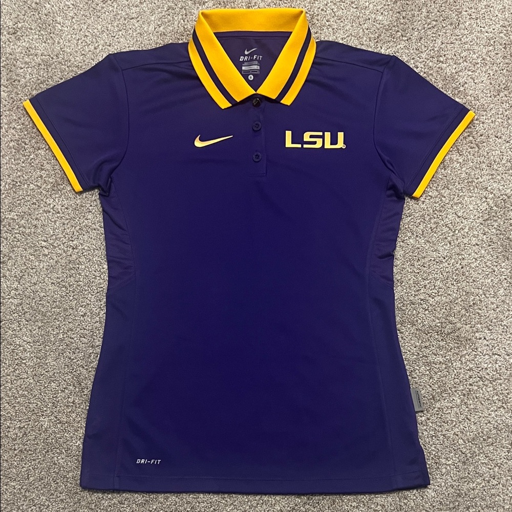 Nike LSU Purple Polo Shirt